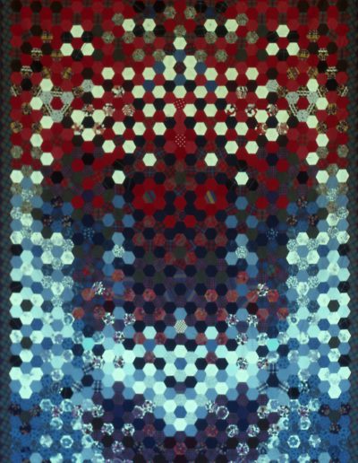 Nancy Tingey | 1981 | Red White & Blue Patchwork | wool/cotton blend | 210x140cm