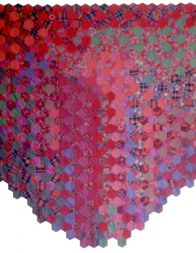 Nancy Tingey | 1984 | Red Wrap: Red to Wear | wool/ cotton blend | 117x170cm