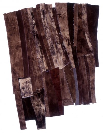 Nancy Tingey | 1999 | Woolshed Quilt 1 | cotton corduroy, reverse dyed, machine and hand stitched | 143x110cm