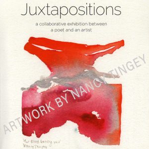 Full colour cover of Juxtapositions art book by Nancy Tingey