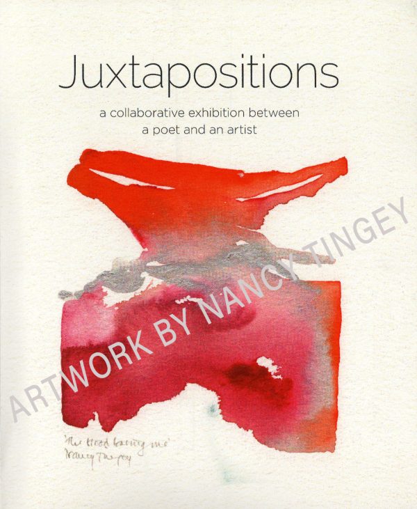 Full colour cover of Juxtapositions art book by Nancy Tingey